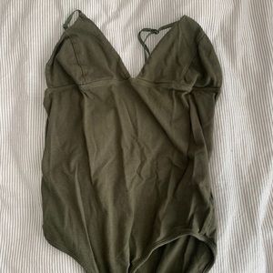 Aritzia Green body suit